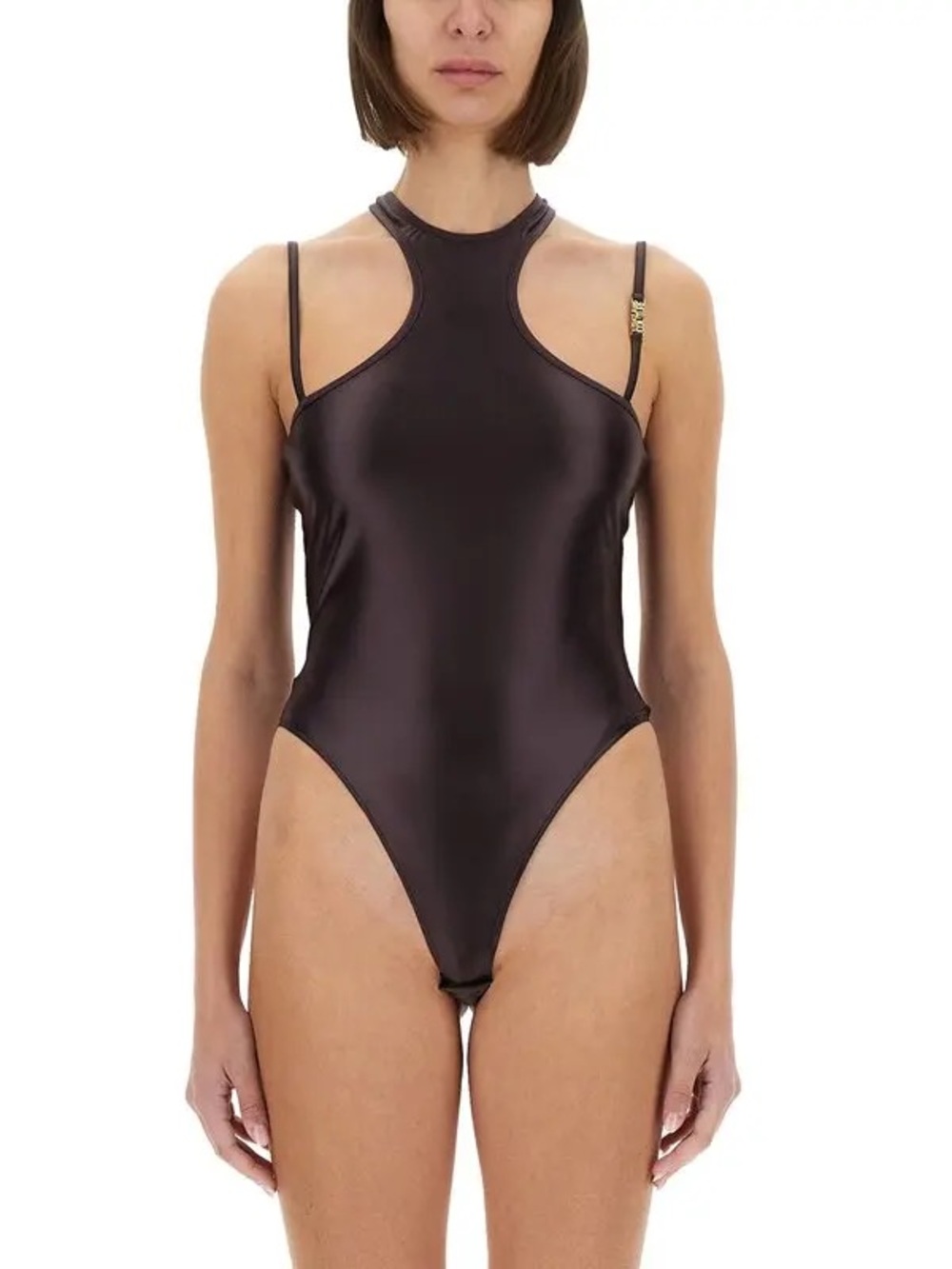 Versace black High-Neck One-Piece body suit